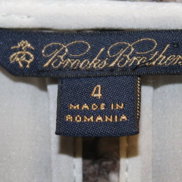 Brooks Brothers Wool Silk Houndstooth Boucle Car Coat Jacket - Picture 2 of 11